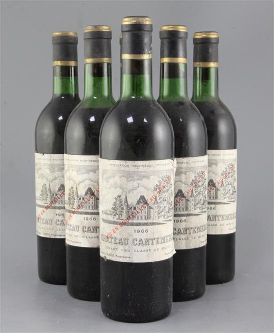 Twelve bottles of Chateau Cantemerle, Grand Cru Classe de Medoc, 1966.